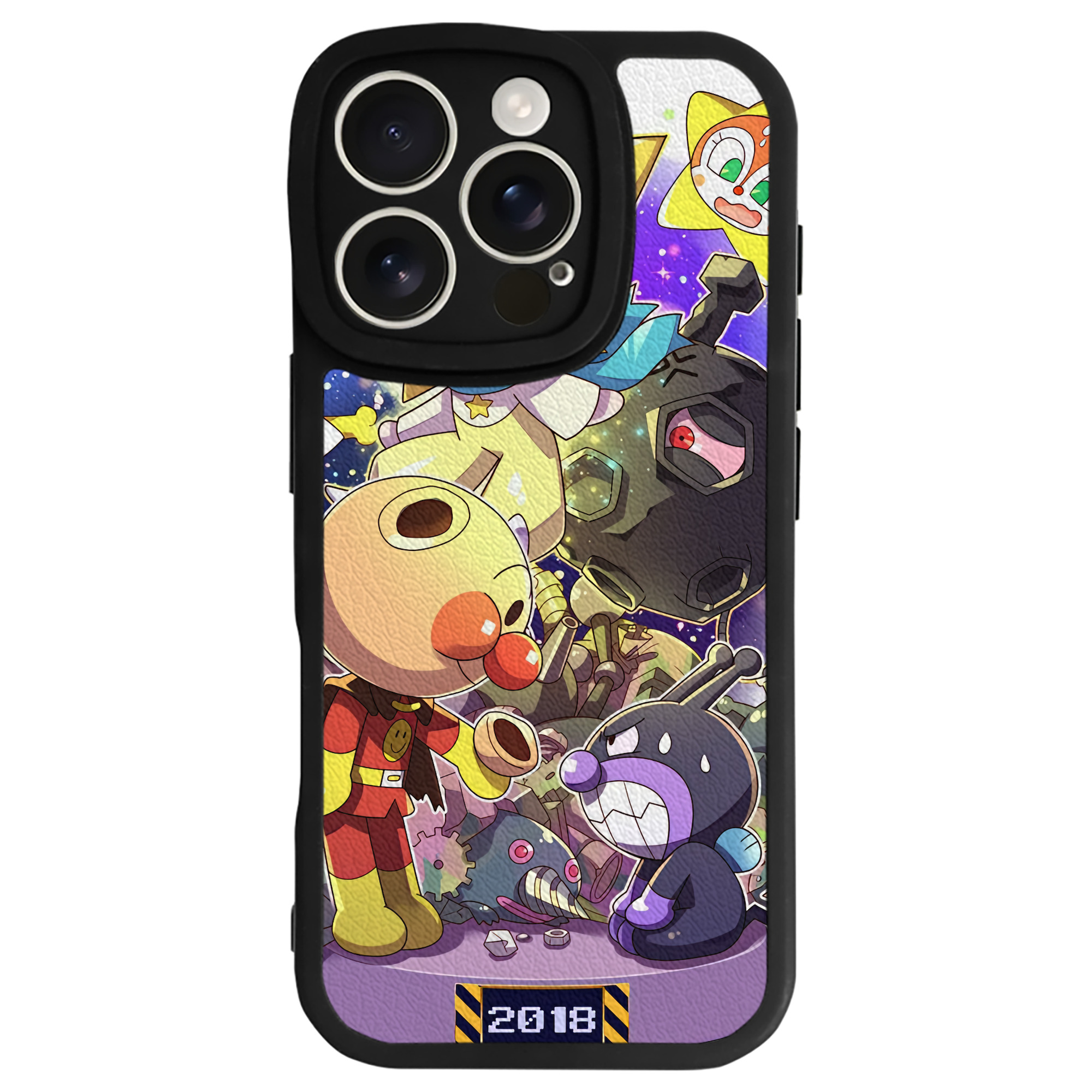 （画像用） アンパンマン Anpanman 【iPhone 16シリーズ対応】シリコンスマホケース（レザー調） 材質：シリコン